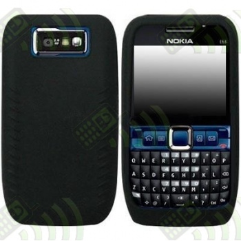 Funda Silicona Nokia E63 Negra