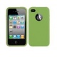 Funda Silicona Iphone 4 Verde Fluorescente