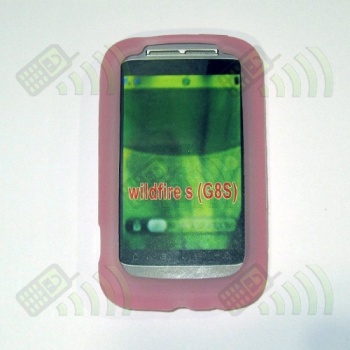 Funda Silicona HTC Wildfire S Rosa