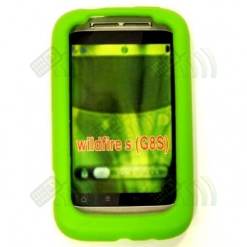 Funda Silicona HTC Wildfire S Verde