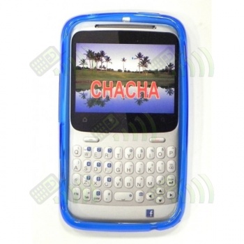 Funda Gel Silicona HTC ChaChaCha Azul