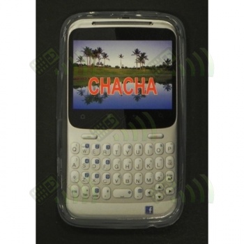 Funda Gel Silicona HTC ChaChaCha Blanca