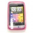 Funda Gel Silicona HTC Salsa Rosa