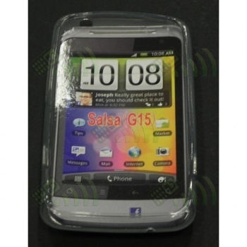 Funda Gel Silicona HTC Salsa Blanca / Transparente