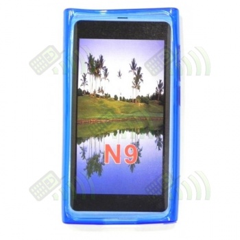 Funda Gel Silicona Nokia N9 Azul