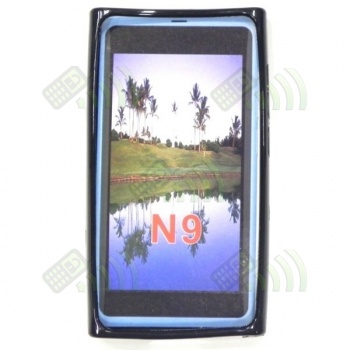 Funda Gel Silicona Nokia N9 Negra
