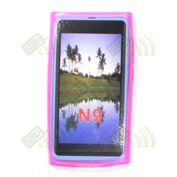 Funda Gel Silicona Nokia N9 Rosa