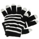 Guantes Blanco y Negro Pantalla capacitiva de m