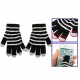Guantes Blanco y Negro Pantalla capacitiva de m