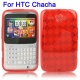 Funda Gel Silicona HTC Chachacha Roja Rombos