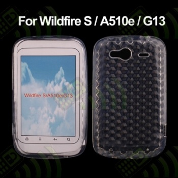 Funda Gel HTC Wildfire S Transparente Diamond