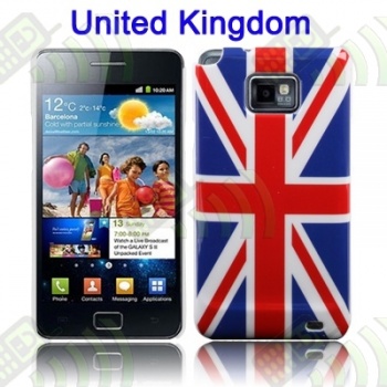 Carcasa trasera Samsung i9100 Bandera UK
