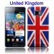 Carcasa trasera Samsung i9100 Bandera UK