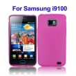 Funda Silicona Gel Samsung Galaxy S2 i9100 Rosa Semitransparente