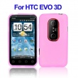 Funda Gel HTC EVO 3D Rosa