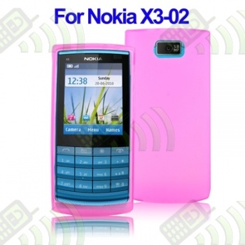 Funda Gel Nokia X3-02 Semitransparente Rosa