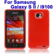 Funda Silicona Gel Samsung Galaxy S2 i9100 Rojo