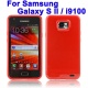 Funda Silicona Gel Samsung Galaxy S2 i9100 Rojo
