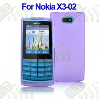 Funda Gel Nokia X3-02 Semitransparente Morado