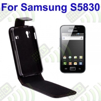 Funda Solapa Samsung S5830 Galaxy Ace Negra A Funda Solapa Samsung S5830 Galaxy Ace Negra A