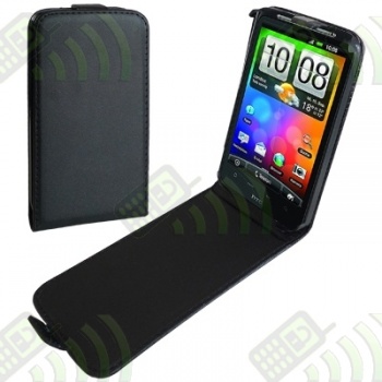 Funda Solapa HTC Wildfire S Negro (Modelo B)