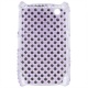 Carcasa trasera Blackberry Morada Diamantes incrustados