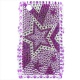 Carcasa trasera Blackberry 8520 Estrellas Moradas Diamantes incrustados