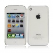Funda Gel iPhone 4 & 4S Blanco Semitransparente