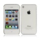 Funda Gel iPhone 4 & 4S Blanco Semitransparente