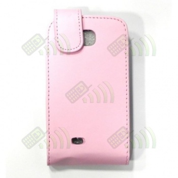 Funda Solapa Samsung S5570 Galaxy Mini Rosa