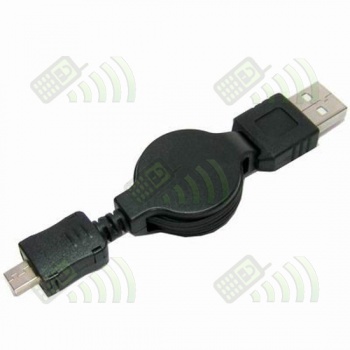 Cable Cargador micro USB enrollable