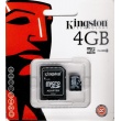 Tarjeta MicroSD Kingston de 4GB
