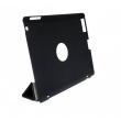 Triptico Funda de Cuero Negra Para Ipad 2
