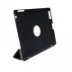 Triptico Funda de Cuero Negra Para Ipad 2