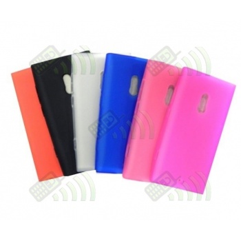 Funda Gel Nokia Lumia 800 oscura transparente