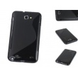 Funda Silicona Gel Samsung Galaxy Note i9220/n7000 Negra brillo y Mate