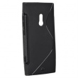 Funda Silicona Gel Nokia Lumia 800 Negra