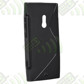 Funda Silicona Gel Nokia Lumia 800 Negra