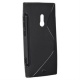 Funda Silicona Gel Nokia Lumia 800 Negra