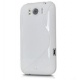 Funda Gel Silicona HTC Sensation Blanco Brillo y Mate