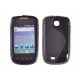 Funda Gel Silicona Samsung S5570 Galaxy Mini Negra Brillo y Mate