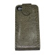 Funda Solapa para iPhone 4G/4S piel de serpiente Dorada