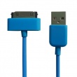 Cable USB iphone / ipod Azul 30 cm