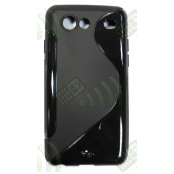 Funda Silicona Gel Samsung Galaxy S Advance i9070 Negra Brillo y Mate