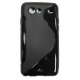 Funda Silicona Gel Samsung Galaxy S Advance i9070 Negra Brillo y Mate