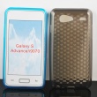 Funda Silicona Gel Samsung Galaxy S Advance i9070 Gris Diamond