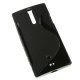 Funda TPU Negra para SE Lt26i (Xperia S) Brillo y Mate
