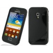 Funda GEL silicona Samsung Galaxy Ace plus S7500 negra brillo y mate