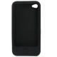 Funda Silicona Iphone 4 Negra Circulos