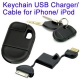 Cargador/cable USB Llavero Ipod/Iphone Negro
